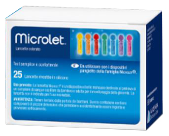 LANCETTE PUNGIDITO PER DISPOSITIVO MICROLET 25 PEZZI - Farmacia Artemisia di Montecuollo Dott. Angelo snc