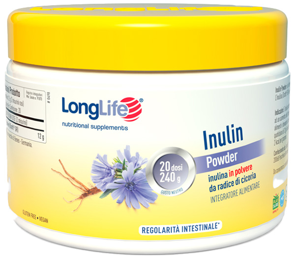 LONGLIFE INULINA POWDER 240 G - Farmacia Artemisia di Montecuollo Dott. Angelo snc