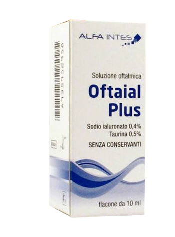 SOLUZIONE OFTALMICA OFTAIAL PLUS ACIDO IALURONICO 0,4% E TAURINA 10ML - Farmacia Artemisia di Montecuollo Dott. Angelo snc