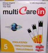 TEST TRIGLICERIDI MULTICARE IN STRISCE CON ASPIRAZIONE CAPIILLARE 5 PEZZI - Farmacia Artemisia di Montecuollo Dott. Angelo snc