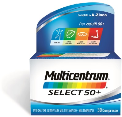 MULTICENTRUM SELECT 50+ 30 COMPRESSE - Farmacia Artemisia di Montecuollo Dott. Angelo snc