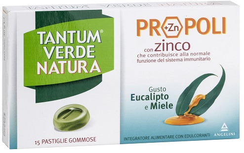 TANTUM VERDE NATURA PASTIGLIE GOMMOSE EUCALIPTO & MIELE 30 G - Farmacia Artemisia di Montecuollo Dott. Angelo snc