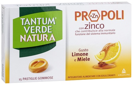 TANTUM VERDE NATURA 15 PASTIGLIE GOMMOSE LIMONE & MIELE - Farmacia Artemisia di Montecuollo Dott. Angelo snc
