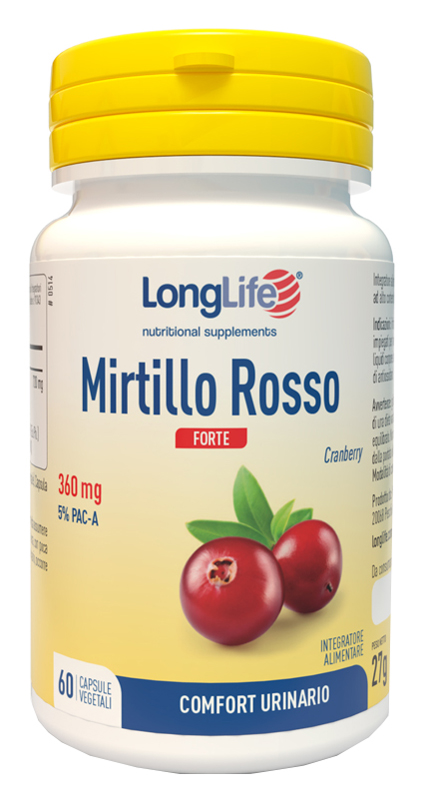 LONGLIFE MIRTILLO ROSSO FORTE 60 CAPSULE - Farmacia Artemisia di Montecuollo Dott. Angelo snc
