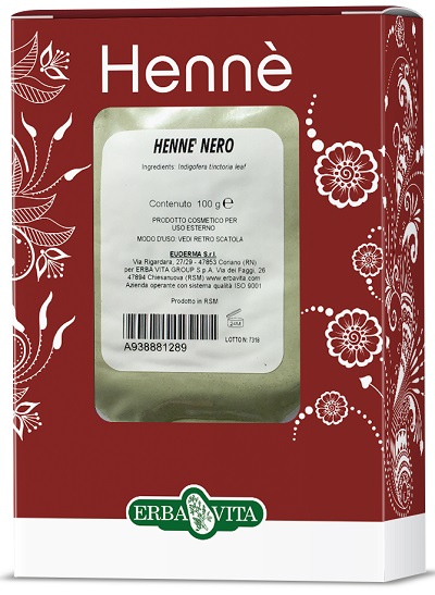 HENNE COLORANTE CAPELLI NERO 100 G - Farmacia Artemisia di Montecuollo Dott. Angelo snc