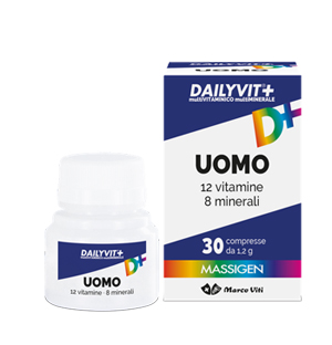 MASSIGEN UOMO MULTIVITAMINICO E MULTIMINERALE 30 COMPRESSE RIVESTITE - Farmacia Artemisia di Montecuollo Dott. Angelo snc
