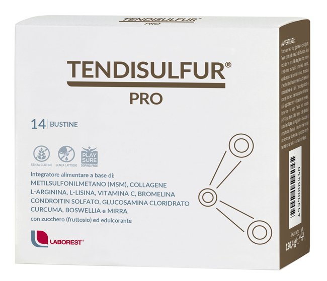 TENDISULFUR PRO 14 BUSTINE DA 8,6G - Farmacia Artemisia di Montecuollo Dott. Angelo snc