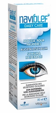 NAVIBLEF DAILY CARE SCHIUMA PER RIMOZIONE SECREZIONI OCULARI DA PALPEBRE E CIGLIA 50 ML - Farmacia Artemisia di Montecuollo Dott. Angelo snc