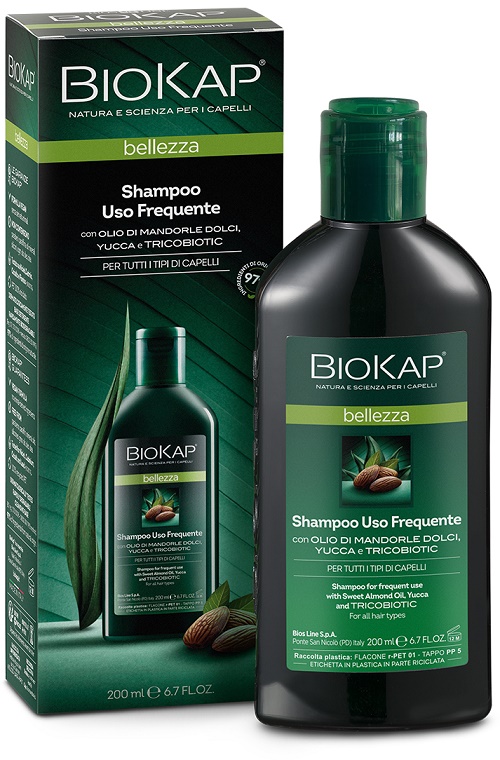 BIOKAP BELLEZZA SHAMPOO USO FREQUENTE CON TRICOBIOTIC 200 ML - Farmacia Artemisia di Montecuollo Dott. Angelo snc