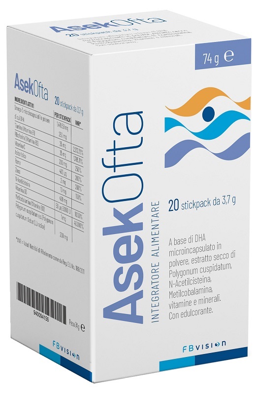 ASEK OFTA 20 STICKPACK - Farmacia Artemisia di Montecuollo Dott. Angelo snc