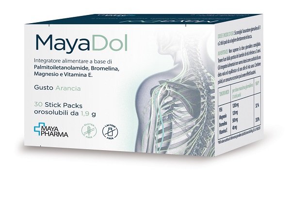 MAYADOL 30 STICK PACKS OROSOLUBILI DA 1,9 G GUSTO ARANCIA SENZA GLUTINE SENZA LATTOSIO - Farmacia Artemisia di Montecuollo Dott. Angelo snc