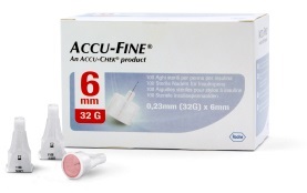AGO PER PENNA DA INSULINA ACCU-FINE PEN NEEDLE ACCU-CHEK GAUGE 32 X 6MM 100 PEZZI - Farmacia Artemisia di Montecuollo Dott. Angelo snc