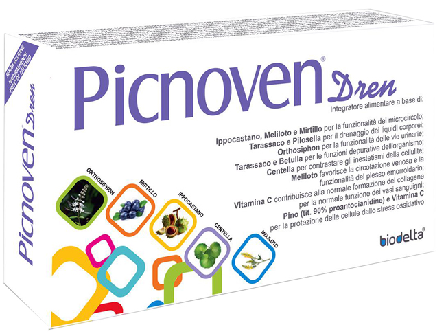 PICNOVEN DREN 100 COMPRESSE 62 G - Farmacia Artemisia di Montecuollo Dott. Angelo snc