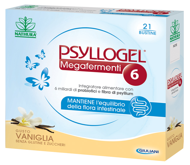 PSYLLOGEL MEGAFERMENTI 6 VANIGLIA 21 BUSTINE - Farmacia Artemisia di Montecuollo Dott. Angelo snc