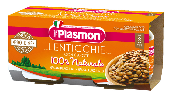 PLASMON OMOGENEIZZATO LENTICCHIE 2 X 80 G - Farmacia Artemisia di Montecuollo Dott. Angelo snc