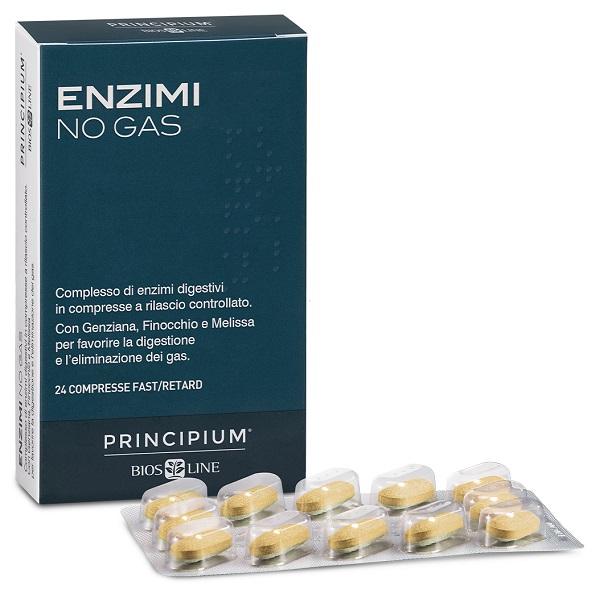 PRINCIPIUM ENZIMI NO GAS FAST/RETARD 24 COMPRESSE - Farmacia Artemisia di Montecuollo Dott. Angelo snc