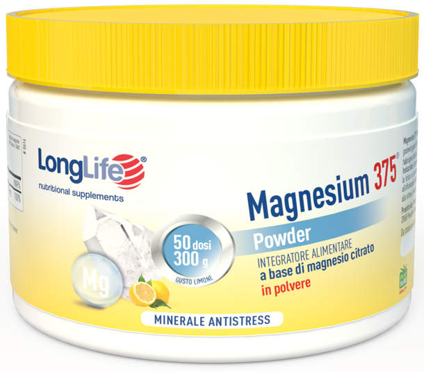 LONGLIFE MAGNESIUM 375 POWDER 300 G - Farmacia Artemisia di Montecuollo Dott. Angelo snc