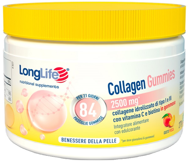 LONGLIFE COLLAGEN GUMMIES 625MG 84 GOMMOSE - Farmacia Artemisia di Montecuollo Dott. Angelo snc
