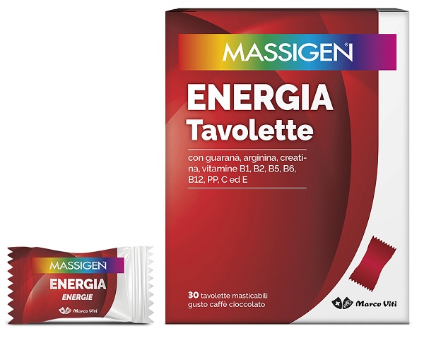 MASSIGEN ENERGIA 30 TAVOLETTE MASTICABILI - Farmacia Artemisia di Montecuollo Dott. Angelo snc