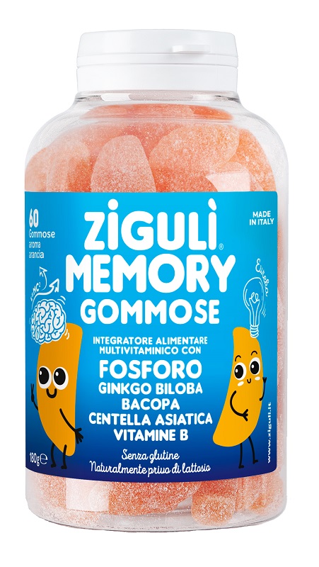 ZIGULI MEMORY ARANCIA 60 GOMMOSE - Farmacia Artemisia di Montecuollo Dott. Angelo snc