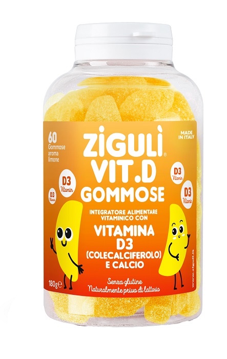 ZIGULI VIT D LIMONE 60 GOMMOSE - Farmacia Artemisia di Montecuollo Dott. Angelo snc
