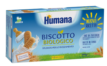 HUMANA BISCOTTO BABY BIO 2 SACCHETTI DA 180 G - Farmacia Artemisia di Montecuollo Dott. Angelo snc