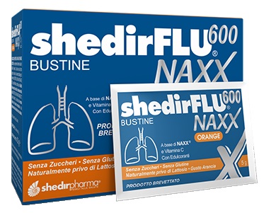 SHEDIRFLU 600 NAXX ARANCIA SENZA ZUCCHERI 20 BUSTINE - Farmacia Artemisia di Montecuollo Dott. Angelo snc