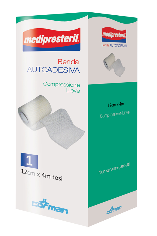 MEDIPRESTERIL BENDA AUTOADESIVA 12X400 CM 1 PEZZO - Farmacia Artemisia di Montecuollo Dott. Angelo snc
