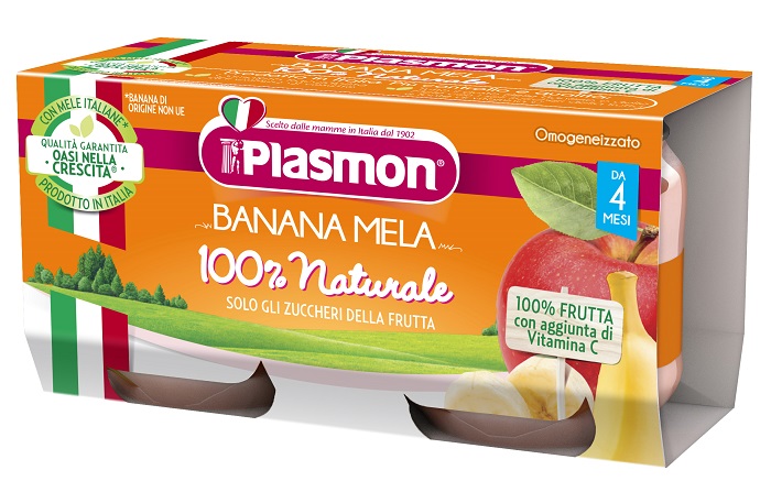 PLASMON OMOGENEIZZATO BANANA MELA 2 X 80 G - Farmacia Artemisia di Montecuollo Dott. Angelo snc