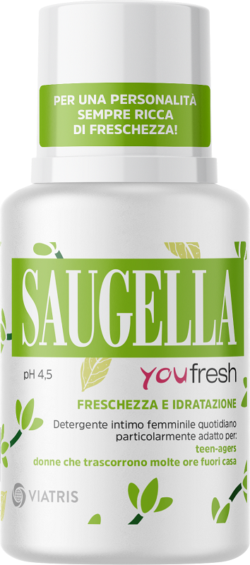 SAUGELLA YOU FRESH PH 4,5 FRESCHEZZA E IDRATAZIONE DETERGENTE INTIMO 100 ML - Farmacia Artemisia di Montecuollo Dott. Angelo snc