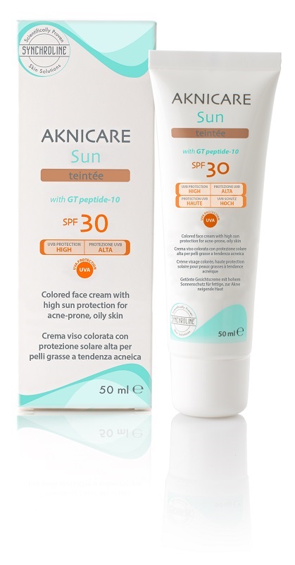 AKNICARE SUN TEINTEE SPF 30 50 ML - Farmacia Artemisia di Montecuollo Dott. Angelo snc