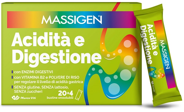 MASSIGEN ACIDITA' E DIGESTIONE 24 STICKPACK - Farmacia Artemisia di Montecuollo Dott. Angelo snc