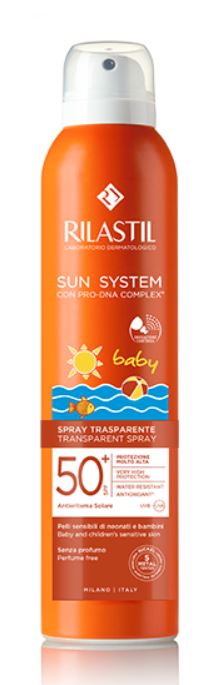 RILASTIL SUN SYSTEM BABY TRANSPARENT SPRAY SPF50+ 200 ML - Farmacia Artemisia di Montecuollo Dott. Angelo snc