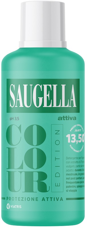 SAUGELLA ATTIVA COLOUR EDITION DETERGENTE IGIENE INTIMA 500 ML - Farmacia Artemisia di Montecuollo Dott. Angelo snc