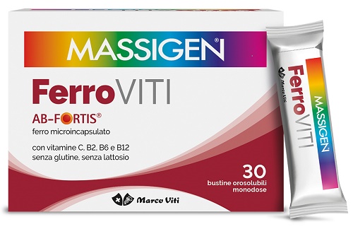 MASSIGEN FERROVITI 30 BUSTINE OROSOLUBILI - Farmacia Artemisia di Montecuollo Dott. Angelo snc