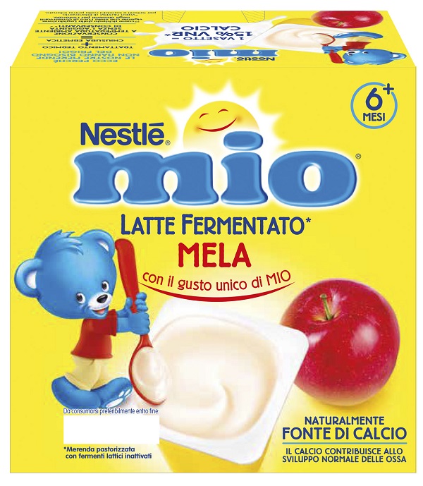 MIO MERENDA LATTE FERMENTATO MELA 4 PEZZI DA 100 G - Farmacia Artemisia di Montecuollo Dott. Angelo snc