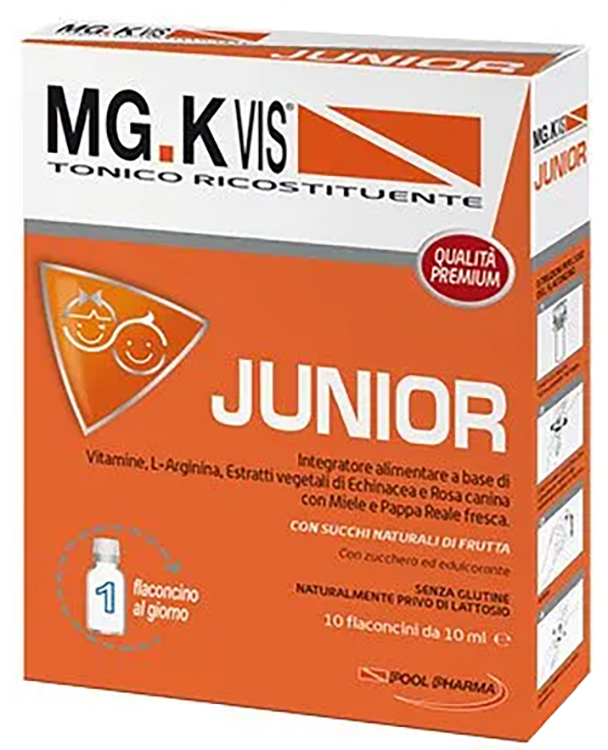 MGK VIS TONICO RICOSTITUENTE JUNIOR 10 FLACONCINI DA 10 ML - Farmacia Artemisia di Montecuollo Dott. Angelo snc