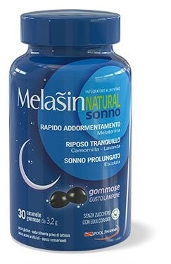MELASIN NATURAL SONNO 1MG 30 CARAMELLE GOMMOSE GUSTO LAMPONE - Farmacia Artemisia di Montecuollo Dott. Angelo snc
