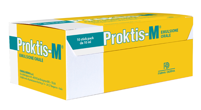 PROKTIS-M EMULSIONE ORALE 10 STICK DA 10 ML - Farmacia Artemisia di Montecuollo Dott. Angelo snc