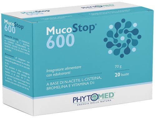 MUCOSTOP 600MG 20 BUSTINE DA 3,5 G - Farmacia Artemisia di Montecuollo Dott. Angelo snc