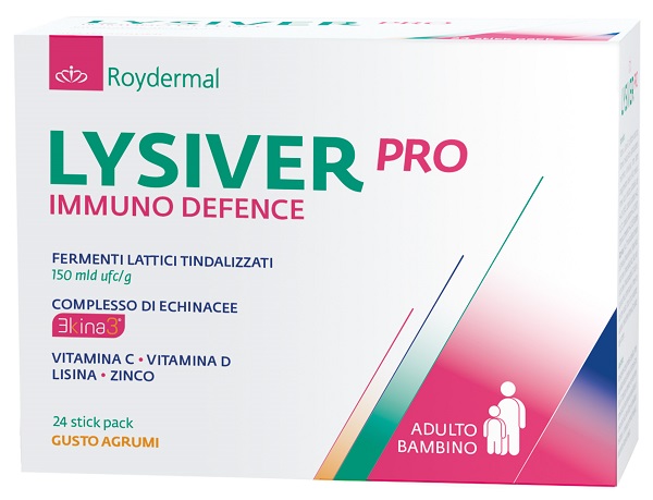 LYSIVER PRO IMMUNO DEFENCE 24 STICK PACK DA 3 G - Farmacia Artemisia di Montecuollo Dott. Angelo snc