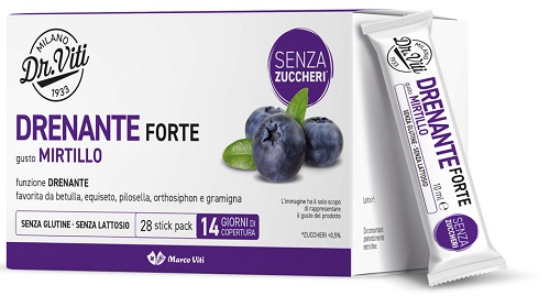 DR VITI DRENANTE FORTE MIRTILLO 28 STICK PACK SENZA ZUCCHERI - Farmacia Artemisia di Montecuollo Dott. Angelo snc