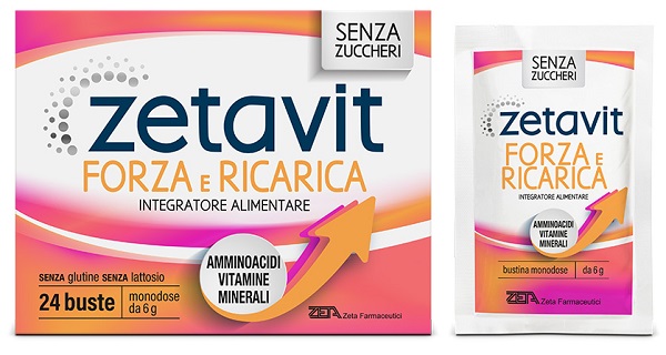 ZETAVIT FORZA E RICARICA 24 BUSTINE 6 G - Farmacia Artemisia di Montecuollo Dott. Angelo snc