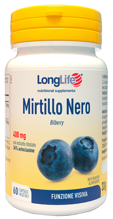 LONGLIFE MIRTILLO ROSSO FORTE 60 VEGICAPS - Farmacia Artemisia di Montecuollo Dott. Angelo snc
