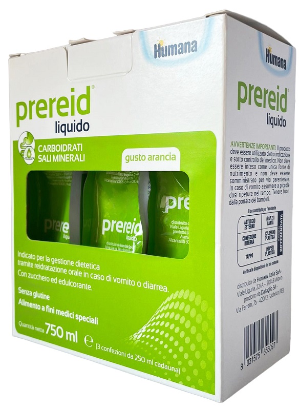 PREREID LIQUIDO 3 PEZZI DA 250 ML HUMANA - Farmacia Artemisia di Montecuollo Dott. Angelo snc