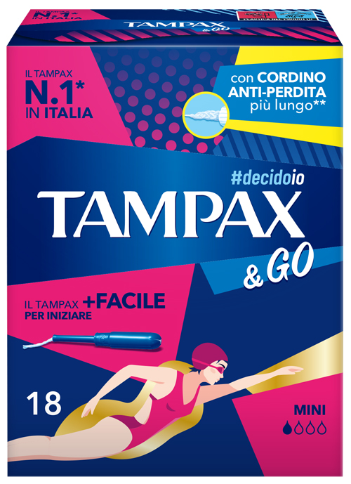 TAMPAX &GO MINI 18 PEZZI - Farmacia Artemisia di Montecuollo Dott. Angelo snc