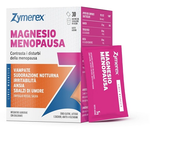 ZYMEREX MAGNESIO MENOPAUSA 30 BUSTINE DA 5 G GUSTO AGRUMI CON EDULCORANTE SENZA ZUCCHERI SENZA GLUTINE SENZA LATTOSIO - Farmacia Artemisia di Montecuollo Dott. Angelo snc