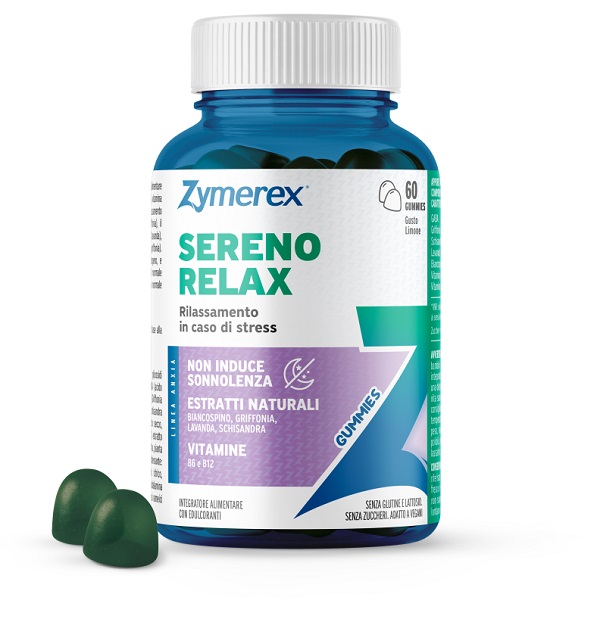 ZYMEREX SERENO RELAX 60 GUMMIES GUSTO LIMONE CON EDULCORANTI SENZA ZUCCHERI SENZA GLUTINE SENZA LATTOSIO - Farmacia Artemisia di Montecuollo Dott. Angelo snc