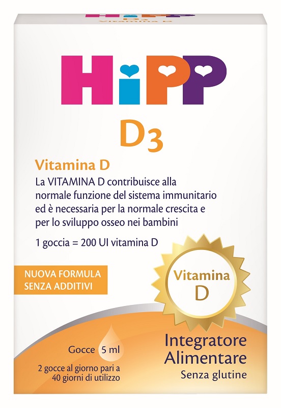 HIPP D3 5 ML NUOVA FORMULA - Farmacia Artemisia di Montecuollo Dott. Angelo snc