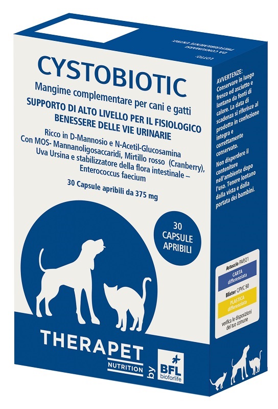 CYSTOBIOTIC THERAPET 30 CAPSULE - Farmacia Artemisia di Montecuollo Dott. Angelo snc